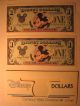 1989 One Dollar - Disney Dollar Mickey ' D ' Series - 10 Sequential Bills - Paper Money: World photo 1