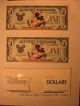 1989 One Dollar - Disney Dollar Mickey ' D ' Series - 10 Sequential Bills - Paper Money: World photo 2