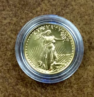 {bjstamps} 1986 $10 Gold American Eagle 1/4 Ounce Gold Bu 1st Year Of Series photo