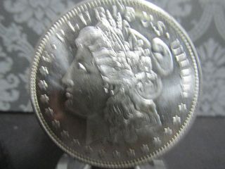 1x1 Ounce Fine.  999 Pure Silver Morgan Dollar Design 1 photo