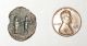 Ancient Roman Bronze Coin—emperor Valerian— 