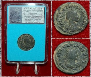 Roman Empire Coin Vabalathus Laureate Bust Of Vabalathus On Obverse Rare Coin photo