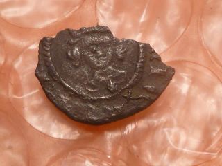 Henry Vi Hammered Silver Farthing,  Leaf On Breast,  London 2 photo