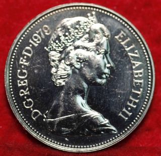 Uncirculated 1979 Great Britain 10 Pence Silver Foreign Coin S/h photo