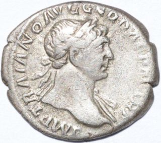 Authentic Trajan,  Silver Denarius,  Rome Rv.  Optimo Principi - Roman Coin - C92 photo
