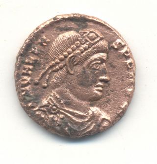 Ancient Roman Coin Valens Ae3 Gloria Romanorum Rev Siscia Vf/vf photo