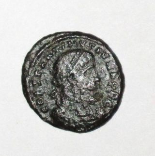 Constantine Ii As Caesar—ancient Roman Bronze Coin—ad 306 - 337—campgate Reverse photo