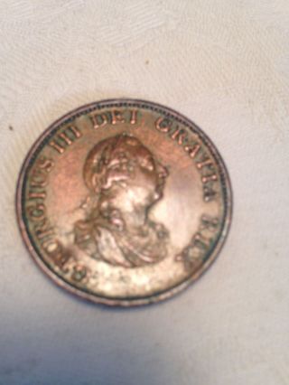 1799 1/2 Penny (half Penny),  King George Iii,  Great Britain photo