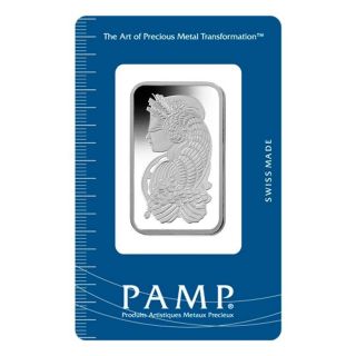 1 Oz Pamp Suisse Platinum Bar.  9995 Fine (in Assay) photo