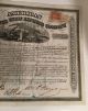 American Merchants Union Express Co.  Stock Certificate Signed Fargo 658 Transportation photo 1