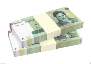 2x Iran 100000 (100,  000) Rials Bundle,  Nd (2010),  P - 151,  Unc Paper Money Khomeini photo