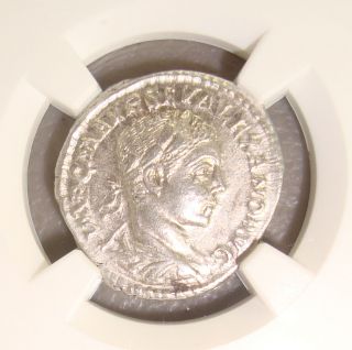Ad 222 - 235 Severus Alexander Salus Reverse Ancient Roman Silver Denarius Ngc Xf photo