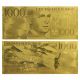 24k Gold Sweden Banknote 1000 Kronor 99 Pure Gold Note Uncirculated In Frame Europe photo 2