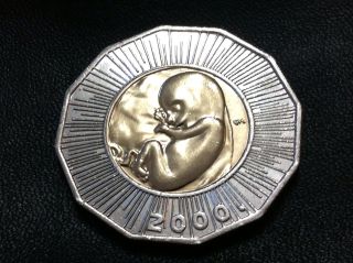 Croatia Coin - 25 Kuna 2000 - Millenium Coin - Fetus - Baby - Fantastic Coin photo