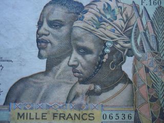 Other African Paper Money 1000 Francs photo