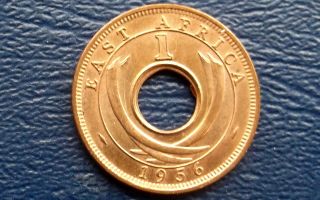 1956 - Kn East Africa 1 Cent Km 26 Tusks Type Luster Coin 800 photo