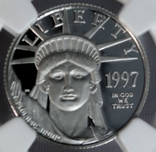 1997 - W $25 Platinum American Eagle Pf 70 Ultra Cameo Ngc Proof 70 Us Coin photo