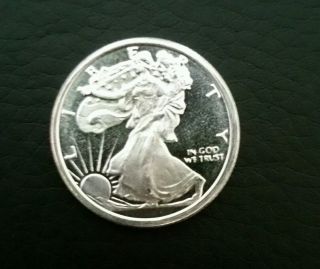1/4 Troy Ounce.  999 Silver Walking Liberty Coin photo
