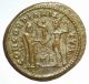 Ancient Roman Bronze Coin Maximianus 286 - 305 Ad Maximianus Receiving Victory Coins & Paper Money photo 1