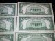 $5 Bill Silver Certificate Series B Of 1953 Group Of 6 Bills No Holes Small Size Notes photo 11