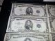 $5 Bill Silver Certificate Series B Of 1953 Group Of 6 Bills No Holes Small Size Notes photo 4