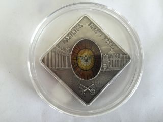 2011 Palau - Basilica Sancti Petri - Sacred Heart,  Holy Windows Silver Coin photo