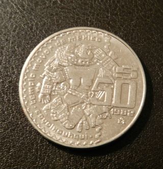 Mexico 50 Pesos,  1982,  Coyolxauhqui photo