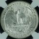 1953 - S Ngc Graded Ms - 65 Washington Silver Quarter 25c Uncirculated Washington (1932-98) photo 2