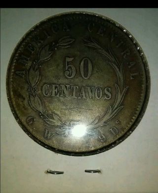 Costa Rica 50 Centavos,  1880 photo