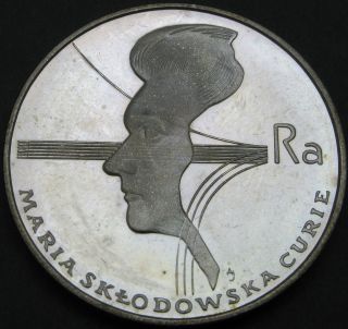 Poland 100 Zlotych 1974 Proof - Silver - Marie Curie - 2472 猫 photo