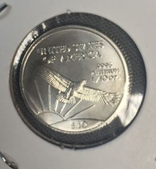2007 Platinum American Eagle Coin 1/10oz.  $10 Ungraded Brilliant Uncirculated photo