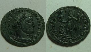 Constantine/rare Ancient Roman Coin/jupiter,  Victory,  Eagle Wreath photo