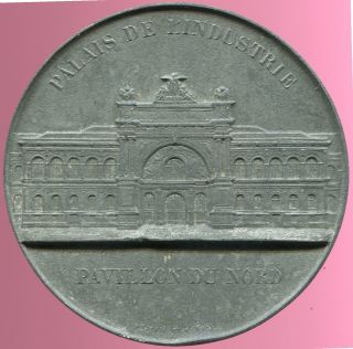 France Exposition Universelle De Paris Large Medal 1855 By Jacques Wiener Rare photo