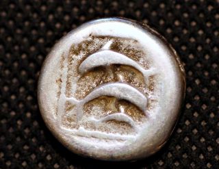 Greece Silver.  Karpathos.  V Century Bc.  Ag Stativ.  3 Dolphins.  Museum Res.  Coin photo