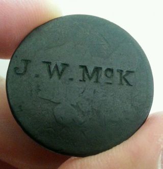 J W Mckay Merchant Counterstamp Brunk M - 454 Host 1803 Draped Bust Large Cent photo