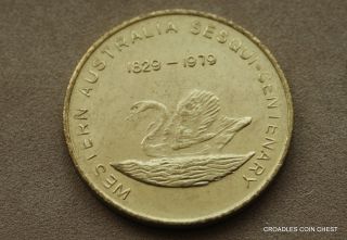 Western Australia Sesqui Centenary 1979 Medal M.  R.  Roberts Uncirculated Bvo4 photo