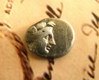 Ancient Greek Silver Coin : Histiaia In Euboia - Tetrobol photo