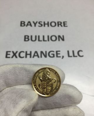 2016 - Lion Of England - 1/4 Oz Gold Bullion Coin - Excellenct photo