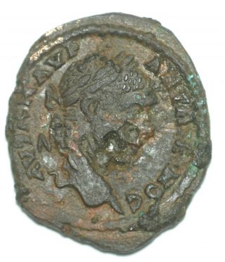 Roman Provincial Bronze Coin Elagabalus Markianopolis Nemesis Scales Staff Ae21 photo