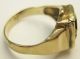 Vintage 14k Yellow Gold Masonic Mason Ring Size 11.  5 5.  2 Grams Gold photo 2