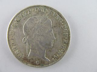 1844 - C Austrian Empire 20 Kreuzer - - Awesome Historic Silver Coin photo