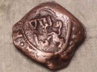 - Conquistador Change - Spain King Phillip Iv 1600 ' S 8 Maravedi Copper Coin V36 photo