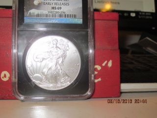 2015 1 Oz Silver American Eagle $1 Coin Ngc Ms 69 Early Releases photo