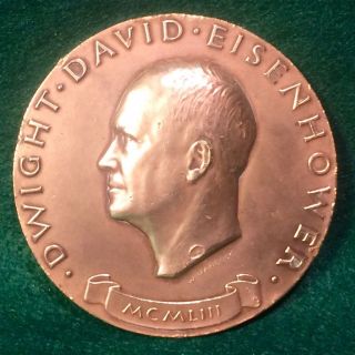 Dwight David Eisenhower 70mm United States Presidential Bronze Medal photo