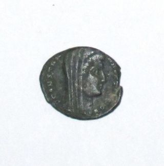Constantine The Great—posthumous—chariot Rev.  —ancient Roman Bronze Coin—c.  337 photo