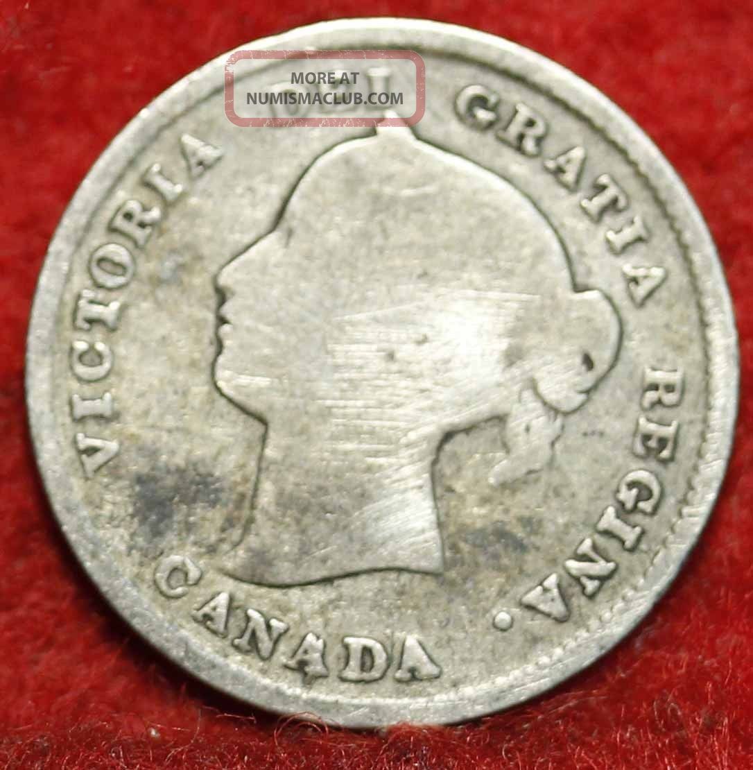 1893 Canada 5 Cents Silver Foreign Coin S/h Coins: Canada photo