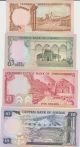 Jordan 1/2,  1,  5,  10 Dinars 1975 - 1992 P17c - 18f - 19d - 20b Unc Middle East photo 1