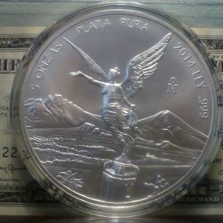 2014 5 Oz Silver Libertad Coin photo
