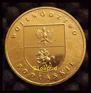Coin Poland Podlaskie Voivodship Polish Province Knight 2004 Unc photo