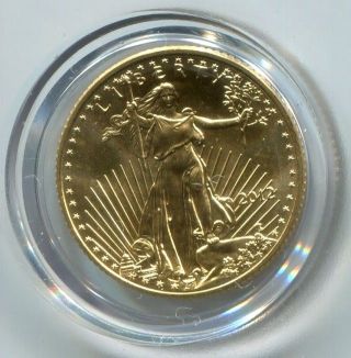 1/10 Oz 2012 Gold American Eagle $5 Gold photo
